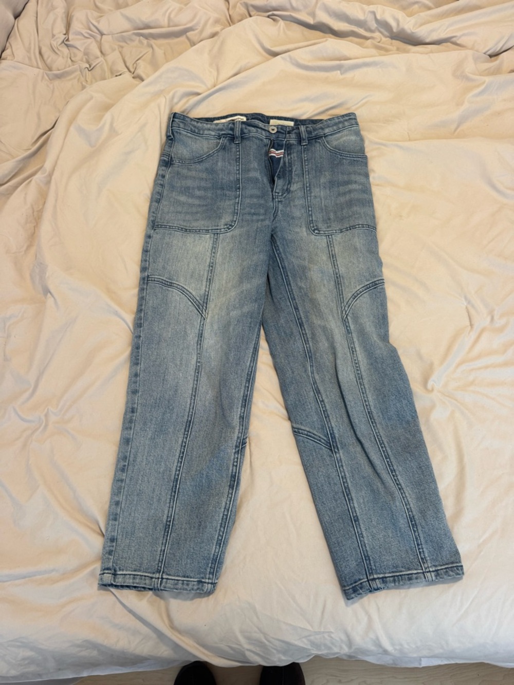 Pilcro Seam Light Wash Denim Jeans